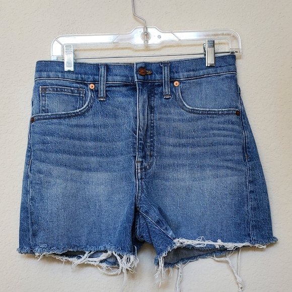 Madewell Denim High Rise Shorts   Size 27 - Picture 1 of 5